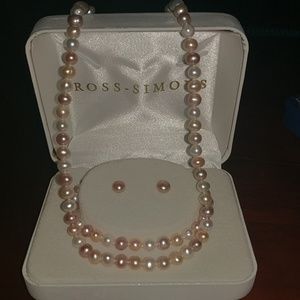 Ross-Simons Fresh water pink & white pearls